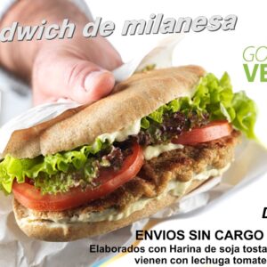 Sándwich de milanesa vegano