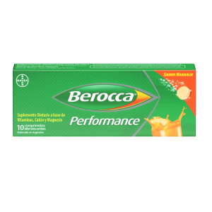 Suplemento Dietario Berocca Performance a base de Vitaminas, Calcio y Magnesio x 10 Comprimidos